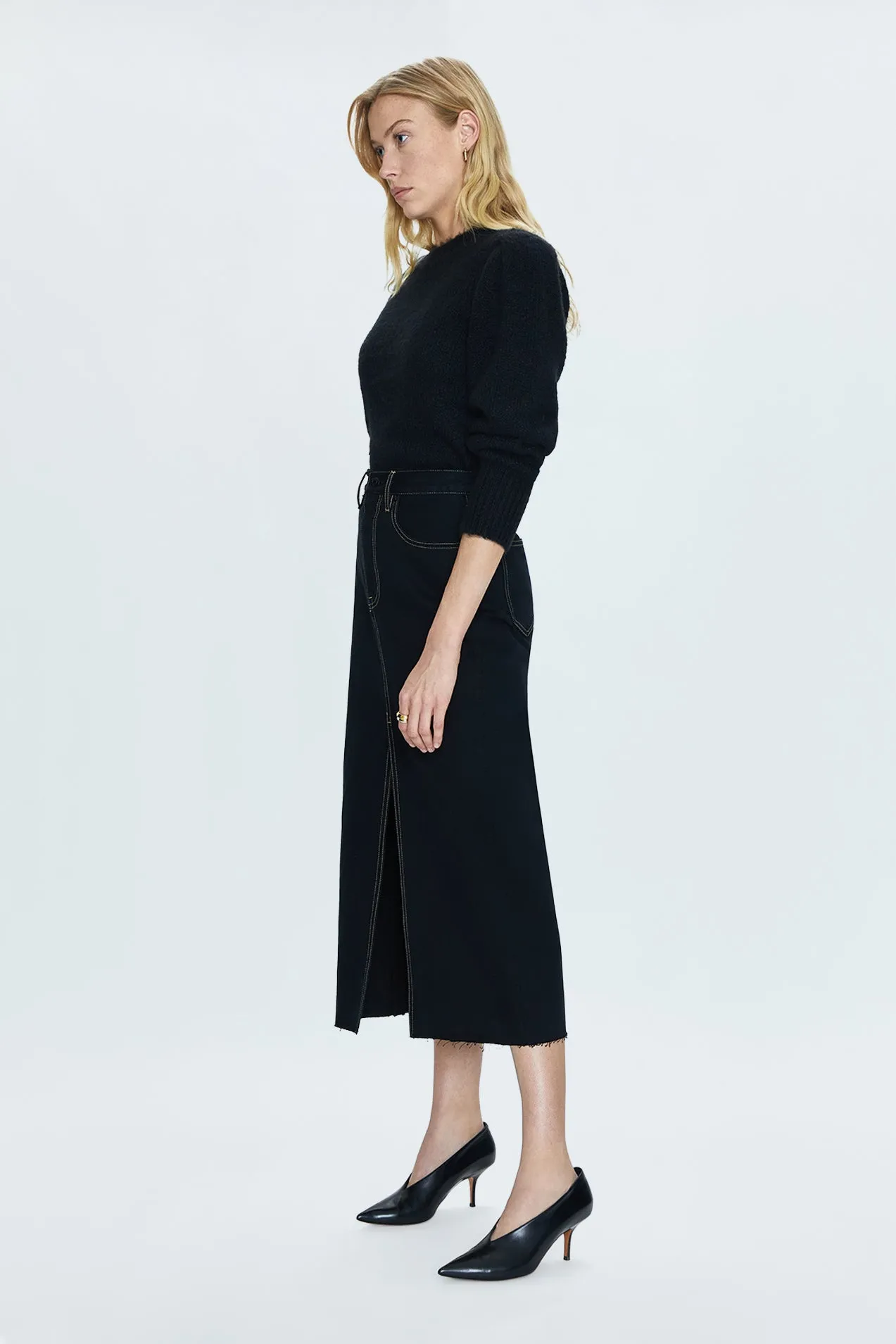 Alice Midi Skirt - Noir sold by Pistola product image thumbnail 5