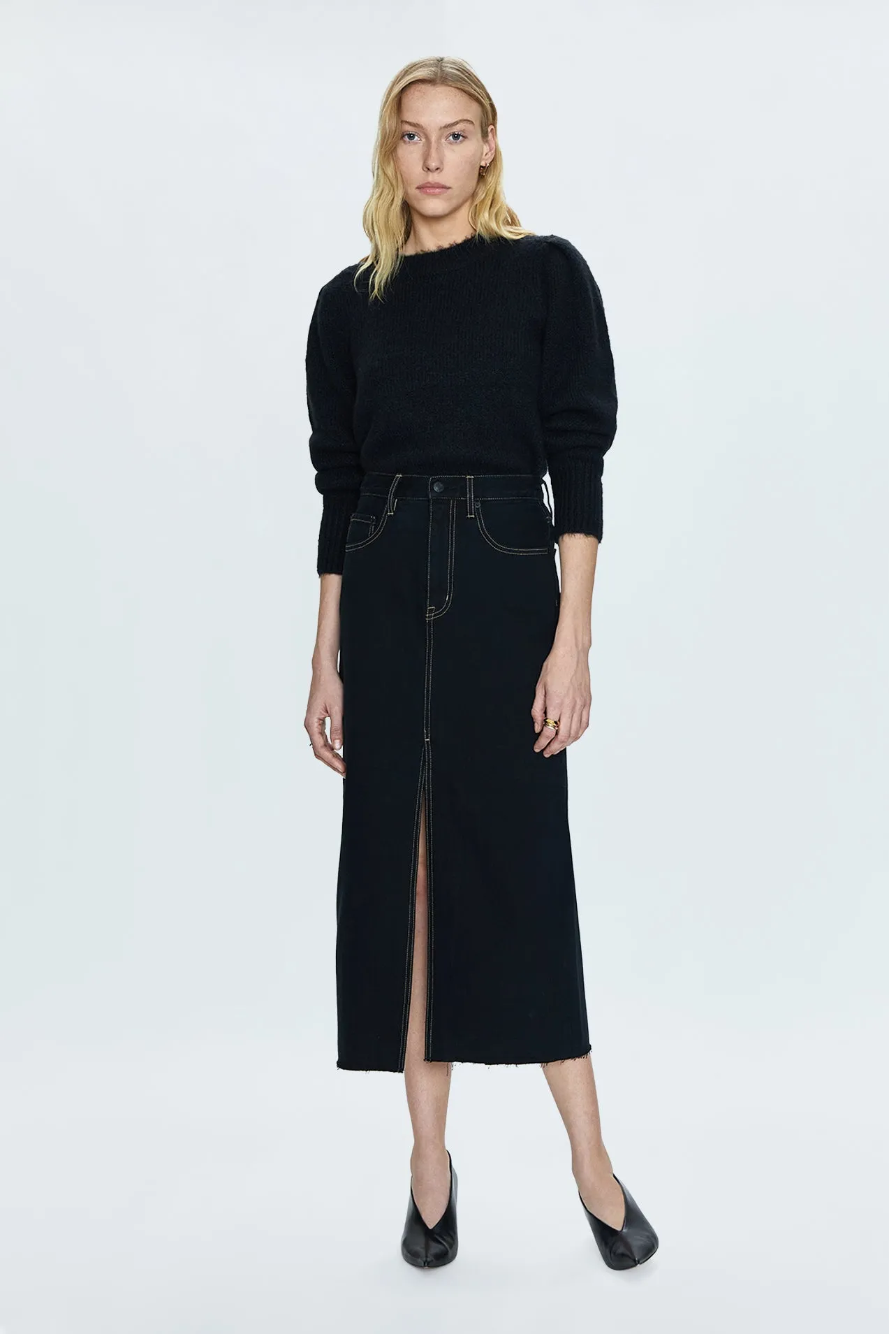 Alice Midi Skirt - Noir sold by Pistola product image thumbnail 4
