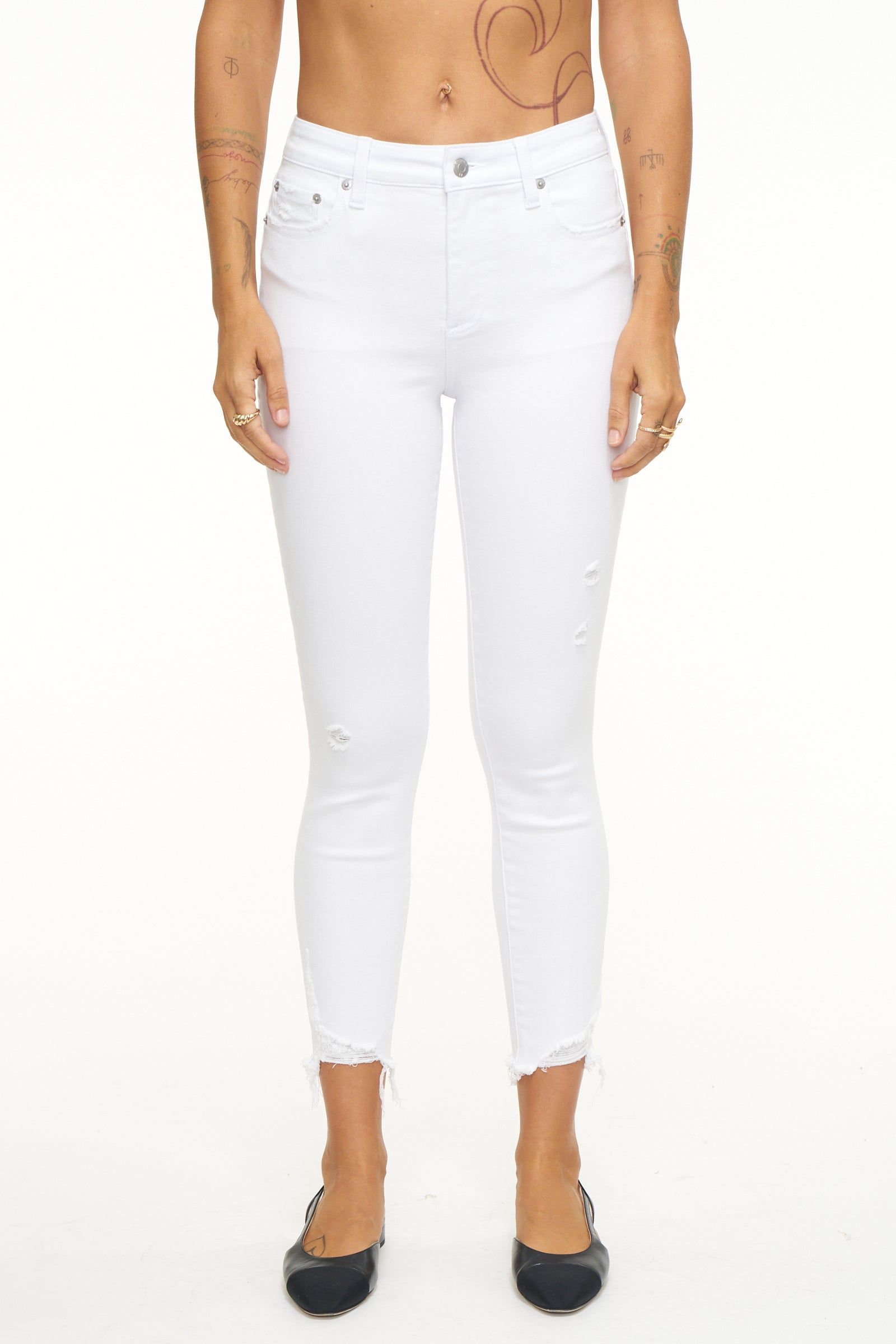 Audrey Mid Rise Skinny Crop - Seashell Vintage sold by pistola product image thumbnail 2