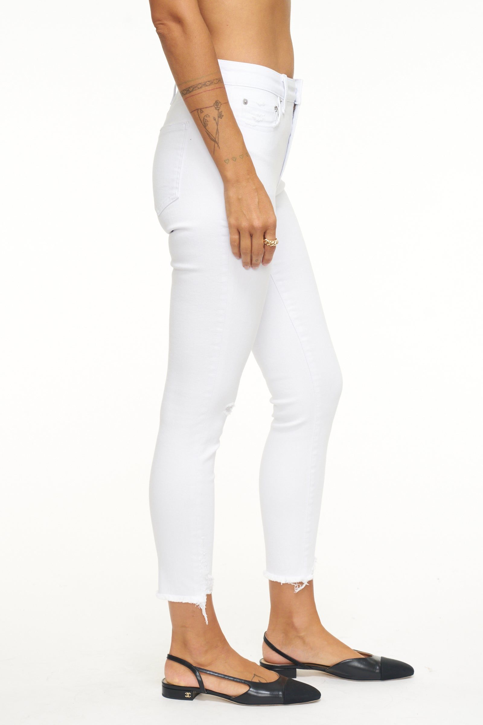 Audrey Mid Rise Skinny Crop - Seashell Vintage sold by pistola product image thumbnail 3