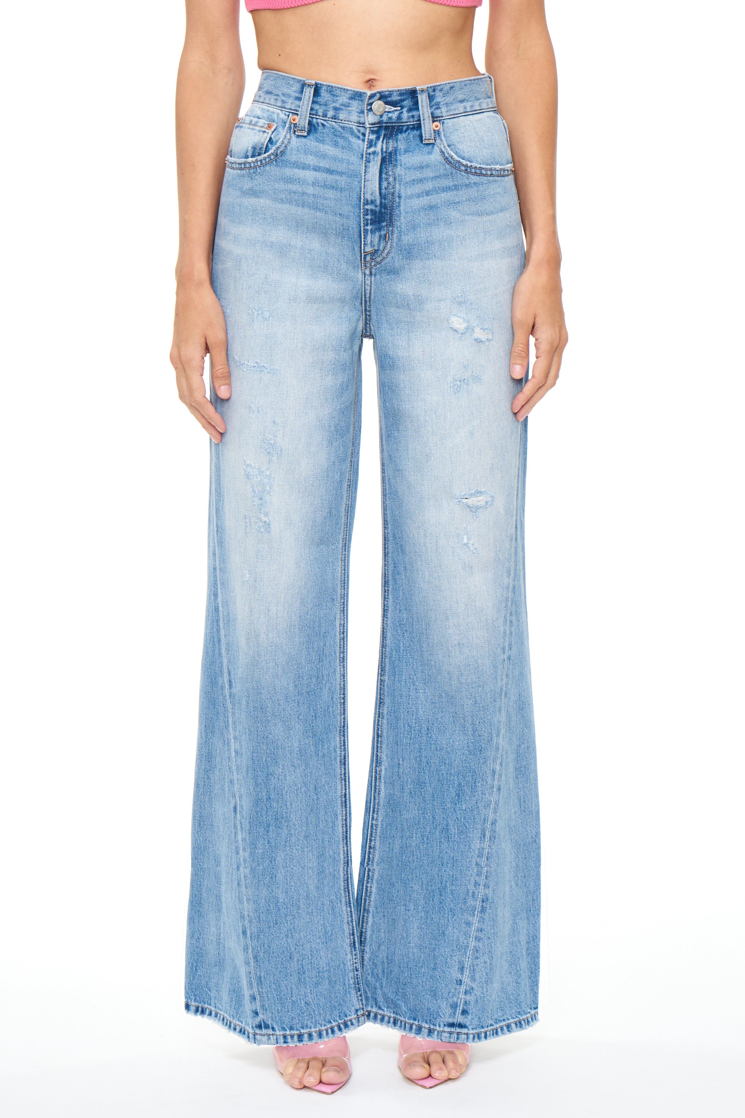 Ruby High Rise Palazzo Jean - Beachside Vintage sold by pistola product image thumbnail 2