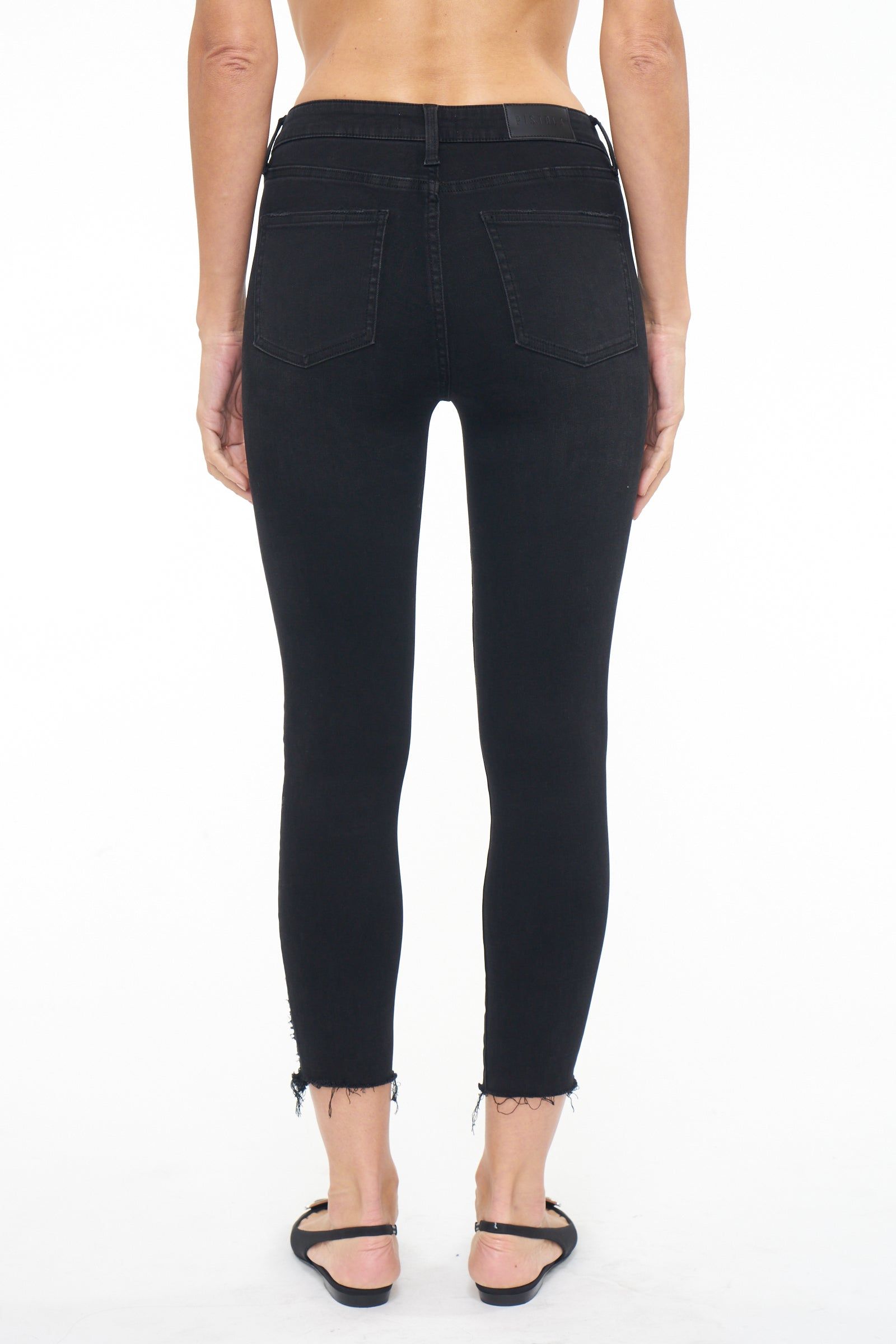 Audrey Mid Rise Skinny Crop - Carbon sold by pistola product image thumbnail 4