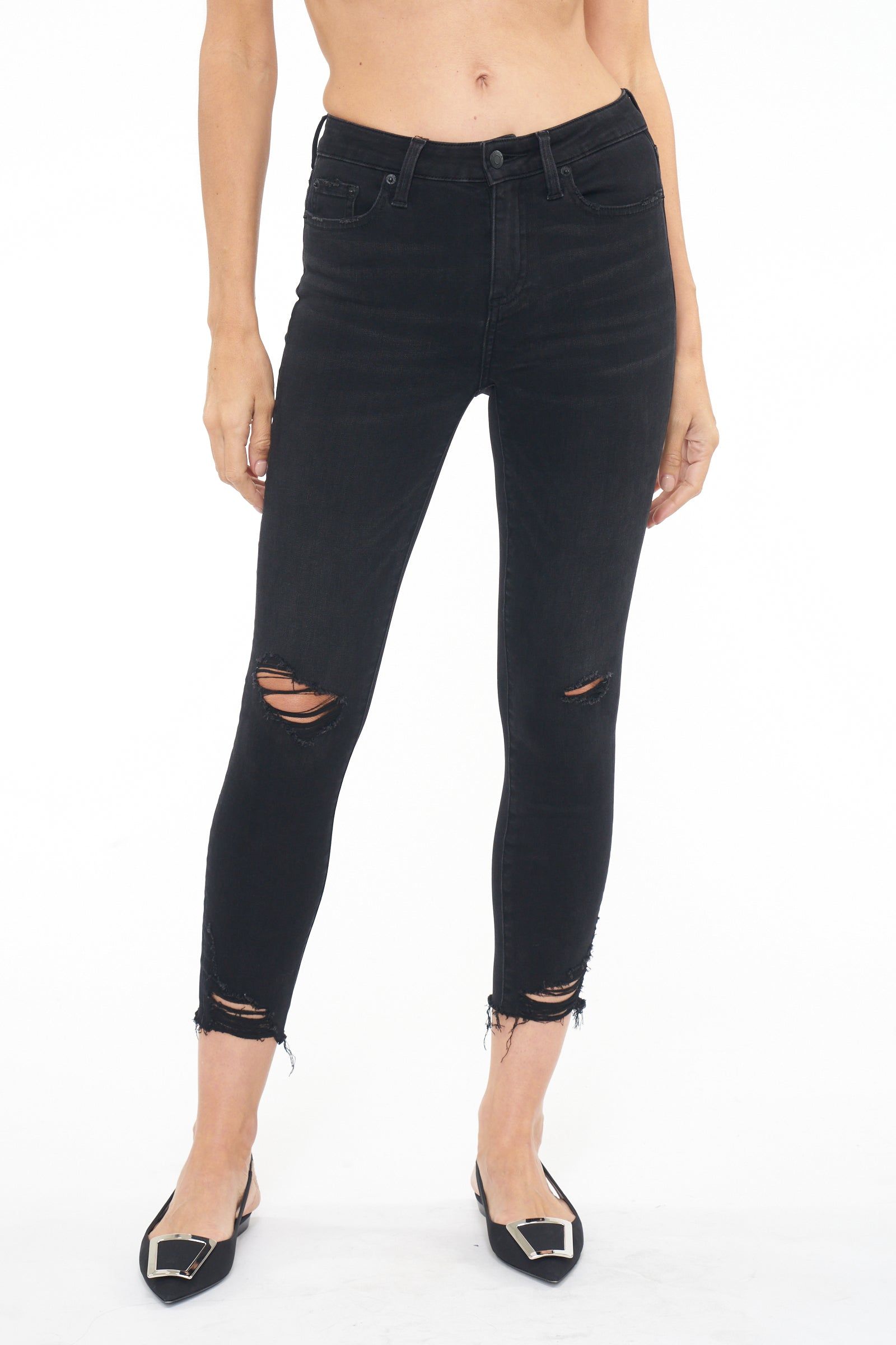 Audrey Mid Rise Skinny Crop - Carbon sold by pistola product image thumbnail 2