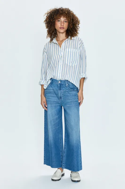 Jadyn Low Slung Palazzo Jean - Amalfi sold by pistola