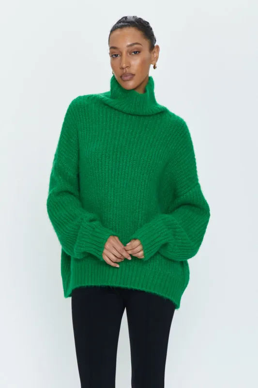 Ashley Turtleneck Sweater - Fern sold by pistola