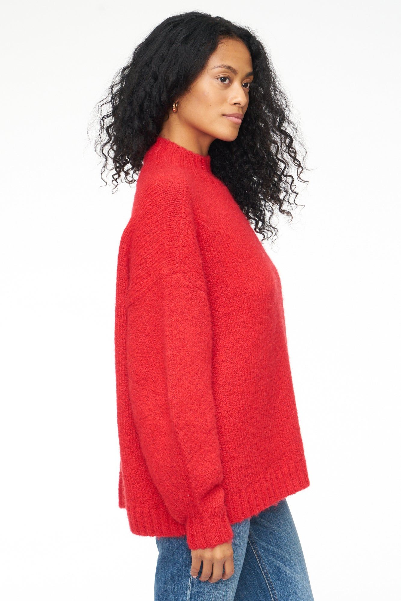 Carlen Mock Neck Sweater - Scarlet sold by pistola product image thumbnail 3