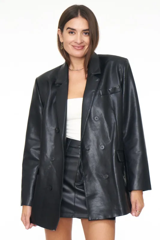 Roman Oversized Blazer - Noir sold by pistola