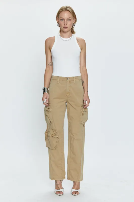 Bobbie Mid Rise Loose Straight Cargo - Coconut sold by pistola