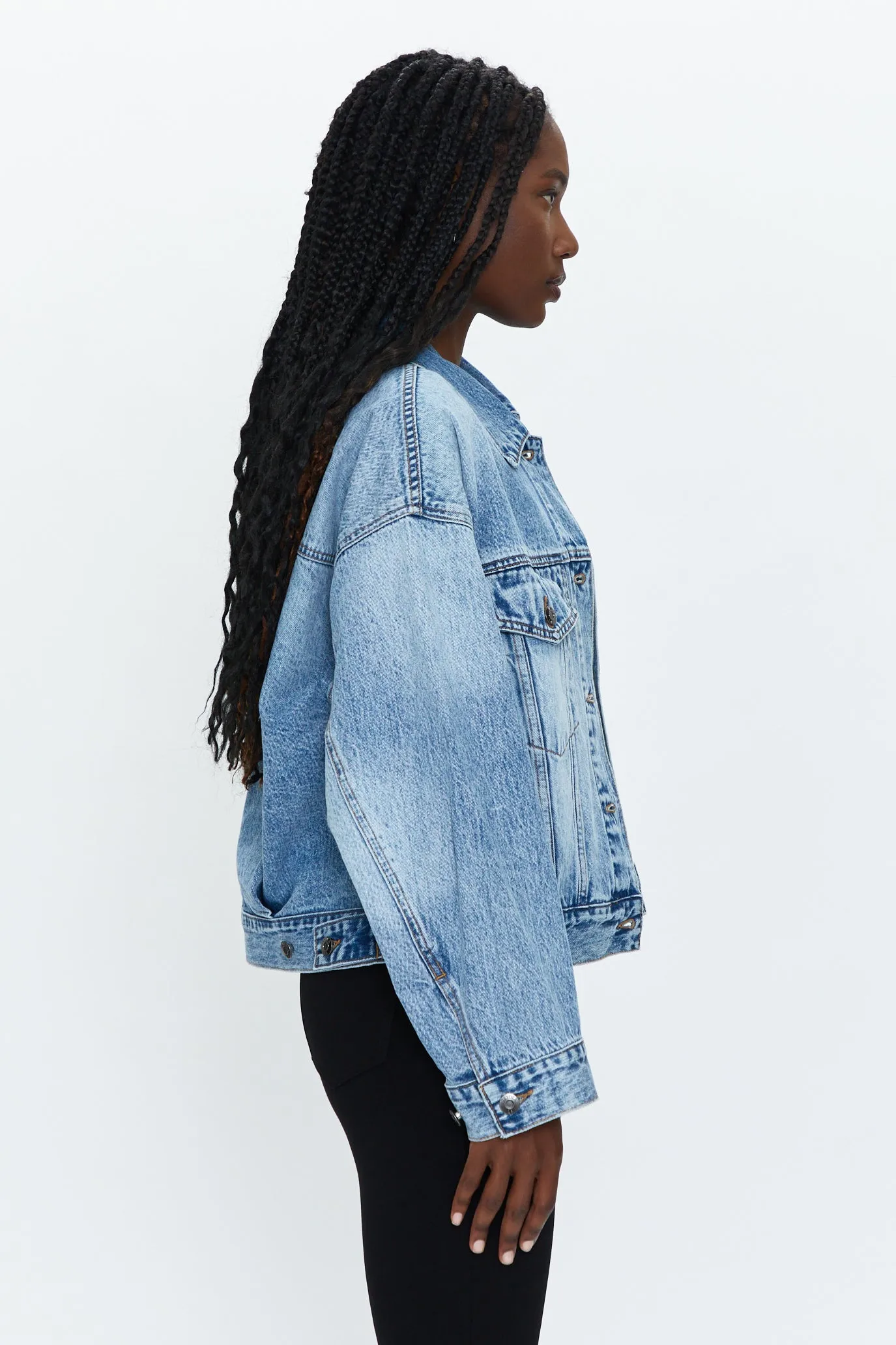 Margot Oversized Denim Jacket - Dover sold by pistola product image thumbnail 3