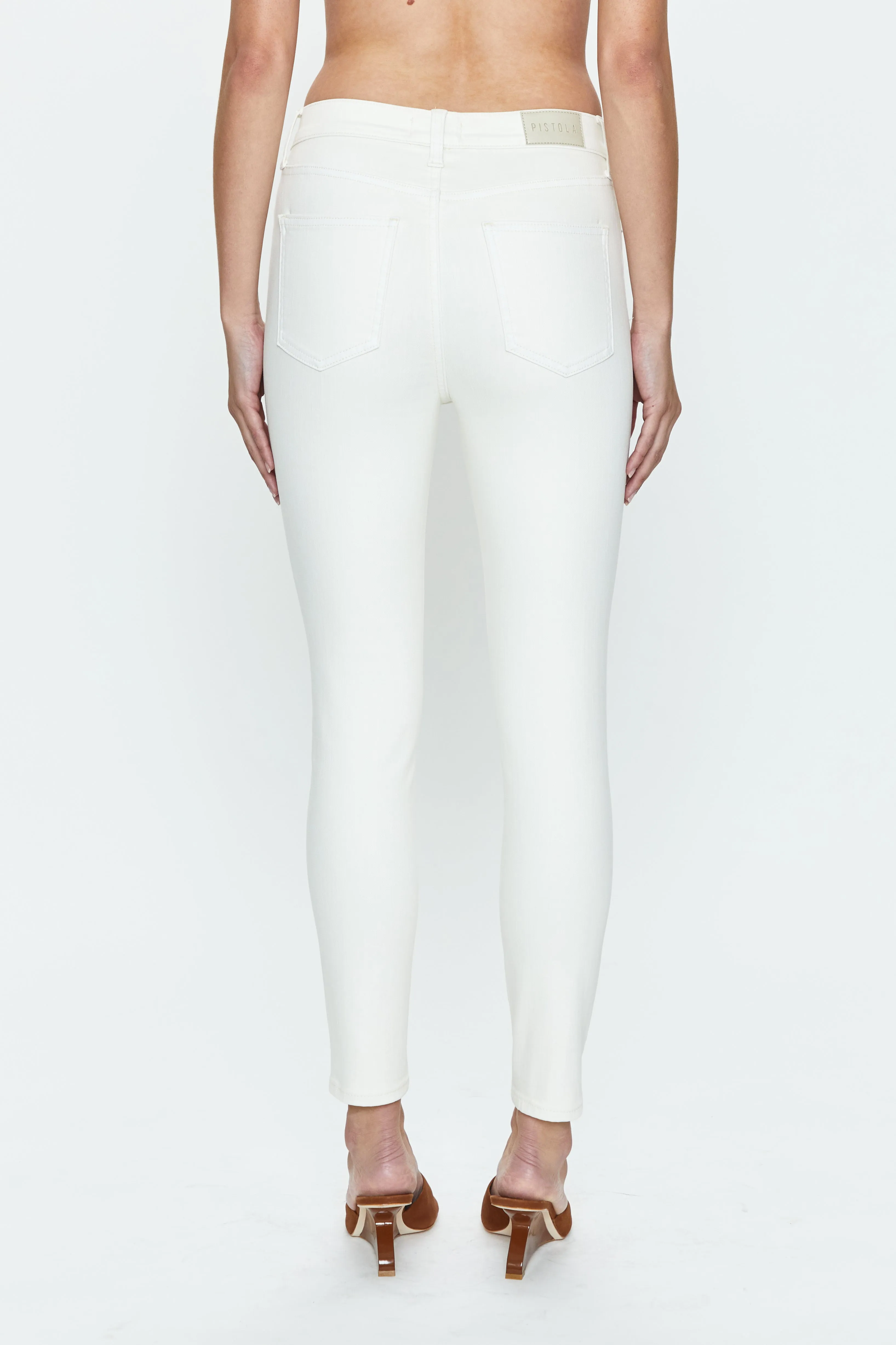 Aline High Rise Skinny - Eggshell sold by pistola product image thumbnail 4