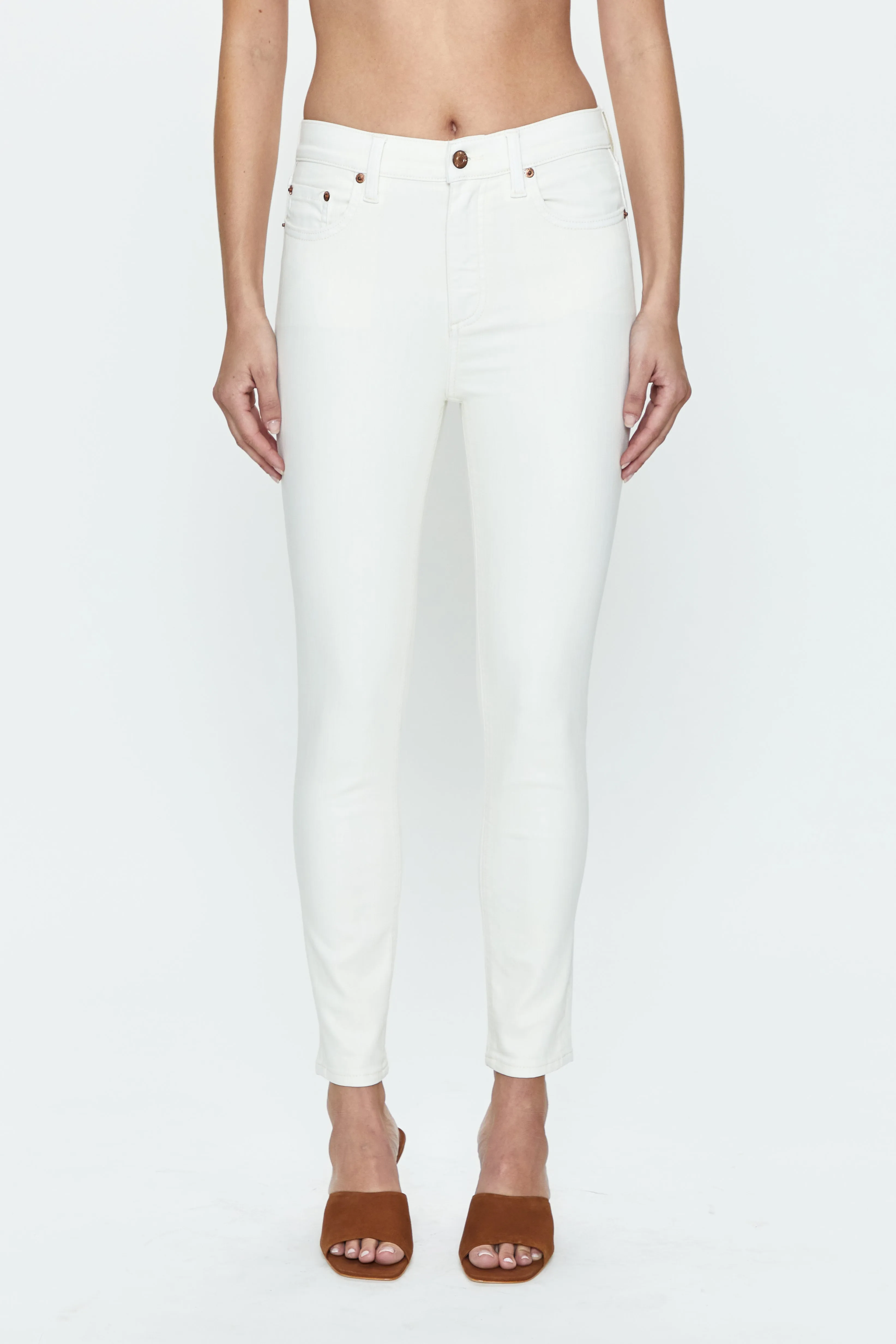 Aline High Rise Skinny - Eggshell sold by pistola product image thumbnail 2