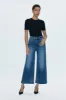 PETITE Lana High Rise Ultra Wide Jean - Palladium sold by pistola