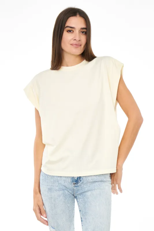 Trina Muscle Tee - Butter Yellow sold by pistola