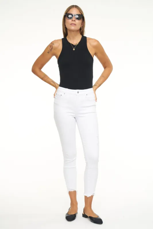 Audrey Mid Rise Skinny Crop - Seashell Vintage made by Pistola