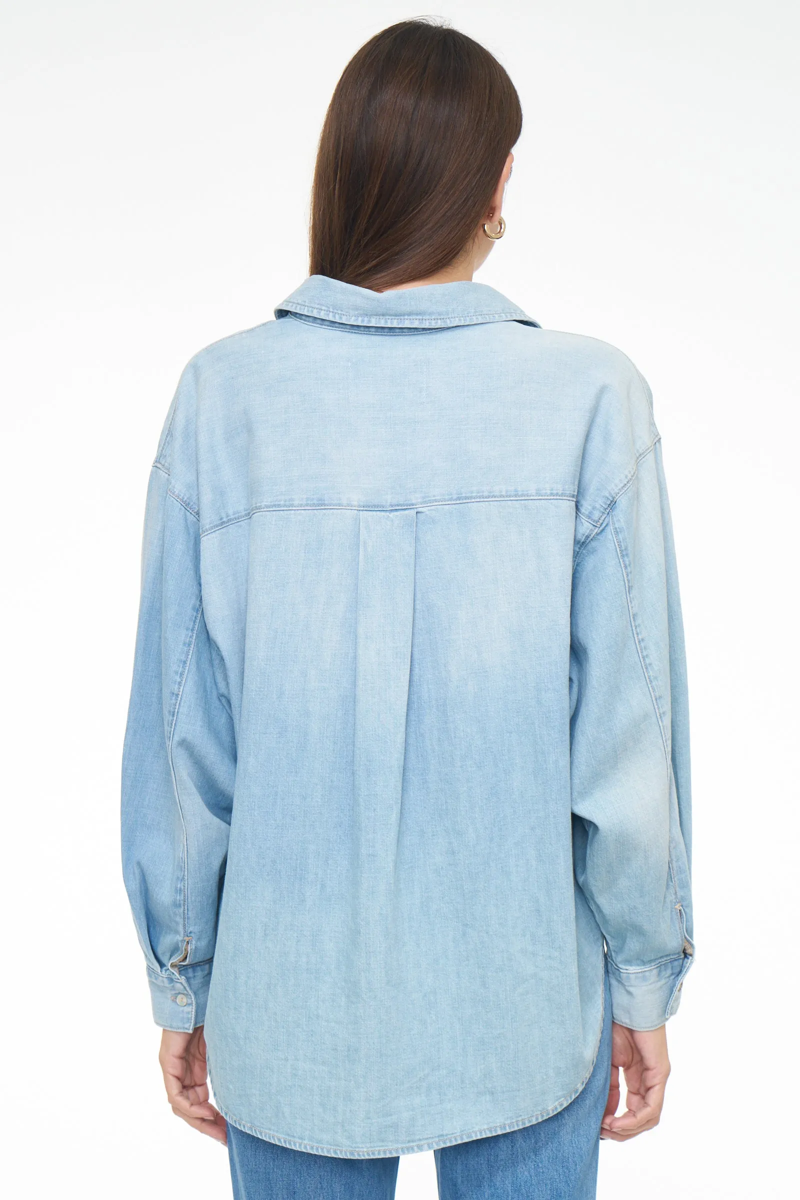 Sloane Long Sleeve Oversized Button Down Shirt - Edgewater sold by pistola product image thumbnail 4