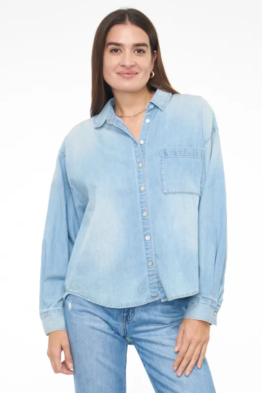 Sloane Long Sleeve Oversized Button Down Shirt - Edgewater sold by pistola