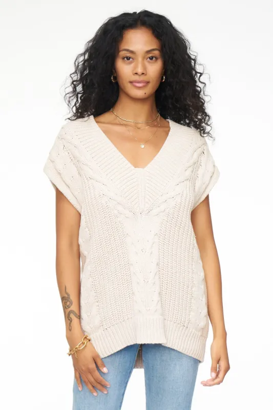 Kiran Oversized Sweater Vest - Dove sold by pistola