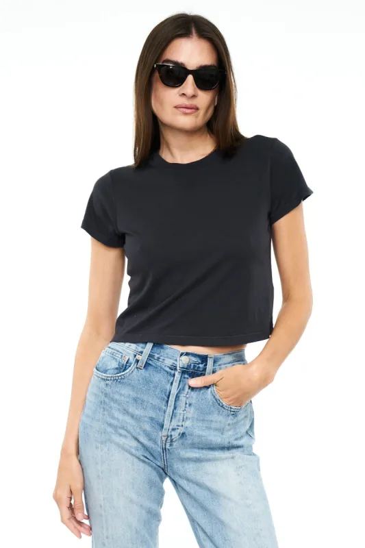 Jules Baby Tee - Washed Black sold by pistola