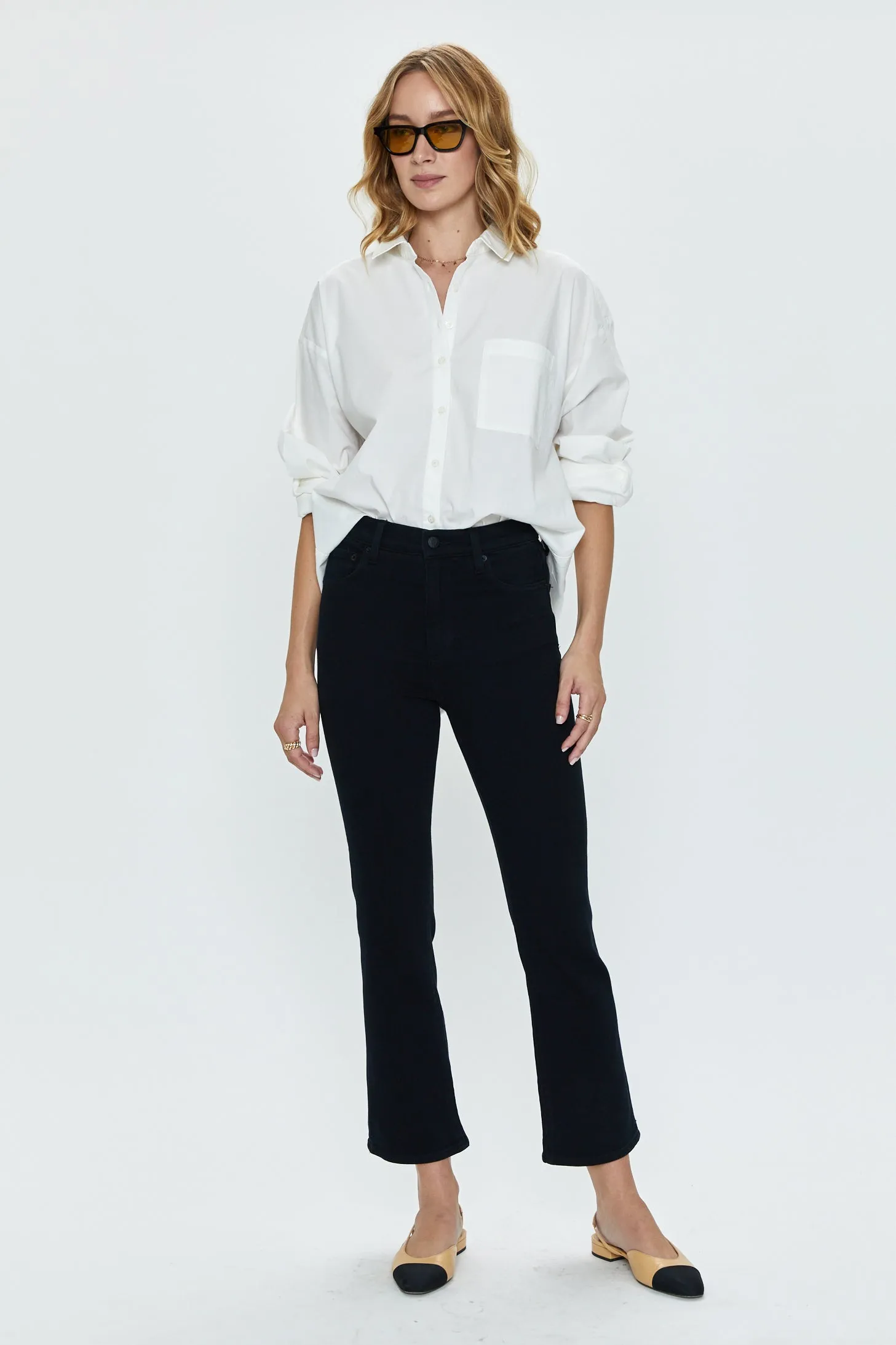 Sloane Long Sleeve Oversized Button Down Shirt - Le Blanc sold by pistola product image thumbnail 5