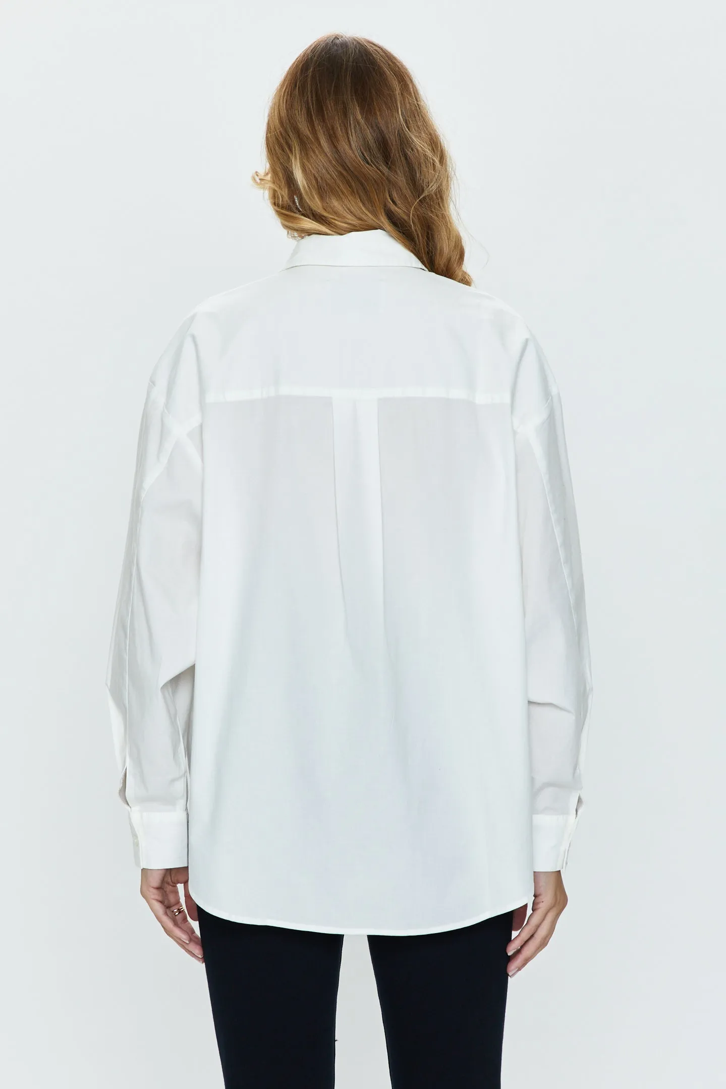 Sloane Long Sleeve Oversized Button Down Shirt - Le Blanc sold by pistola product image thumbnail 4