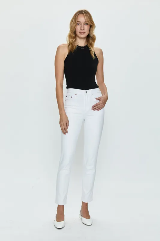 Madi High Rise Slim - White sold by pistola