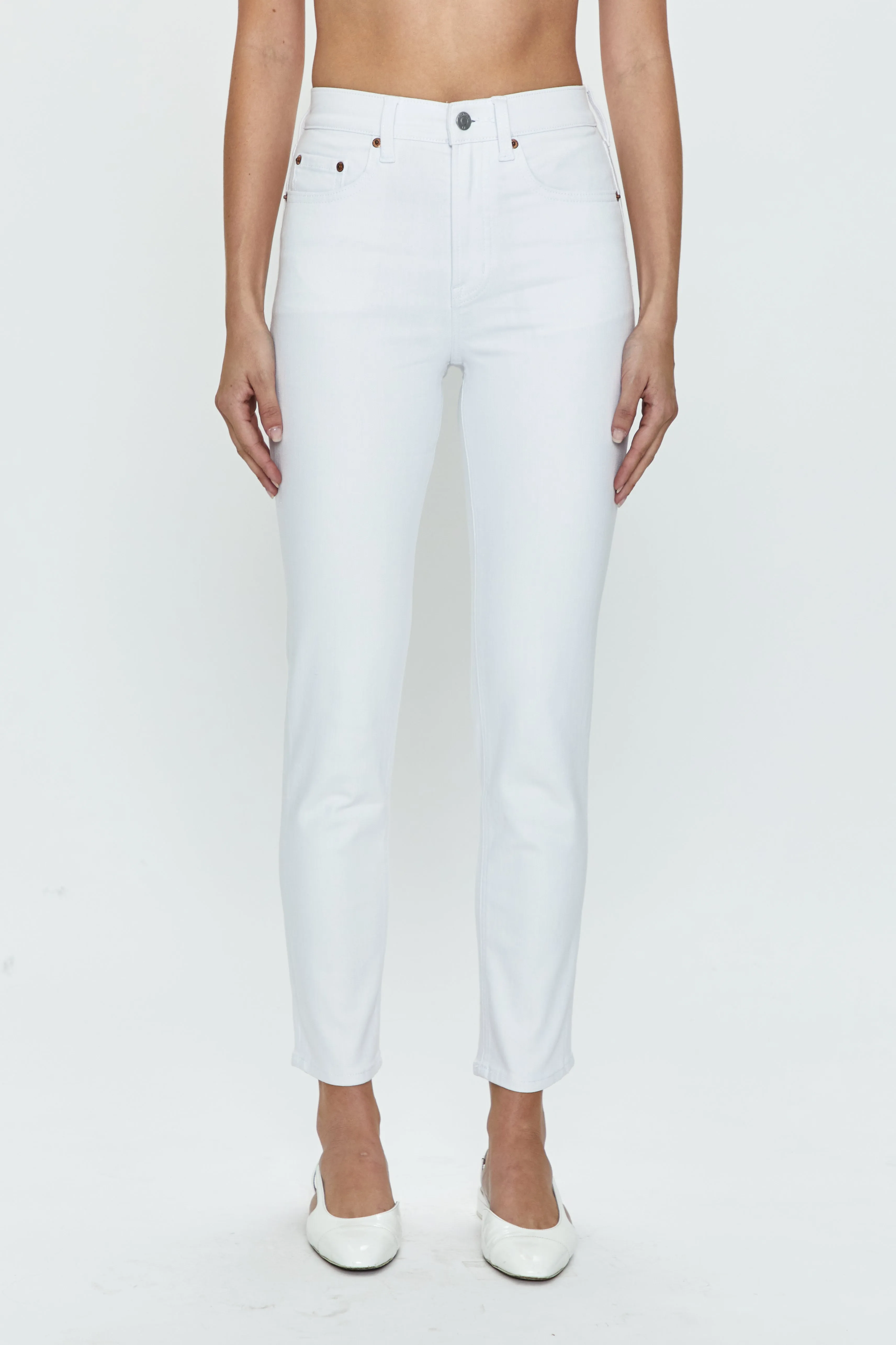 Madi High Rise Slim - White sold by pistola product image thumbnail 2