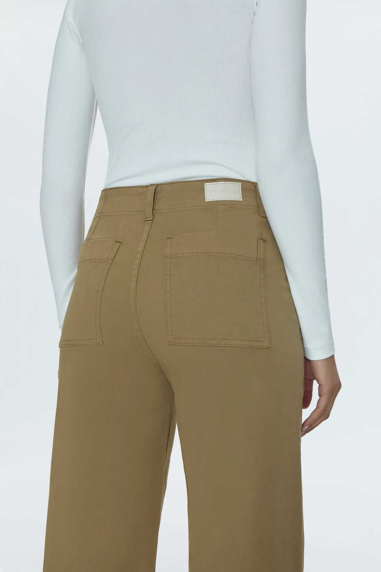 Nicole Wide Leg Pant - Khaki sold by pistola product image thumbnail 4