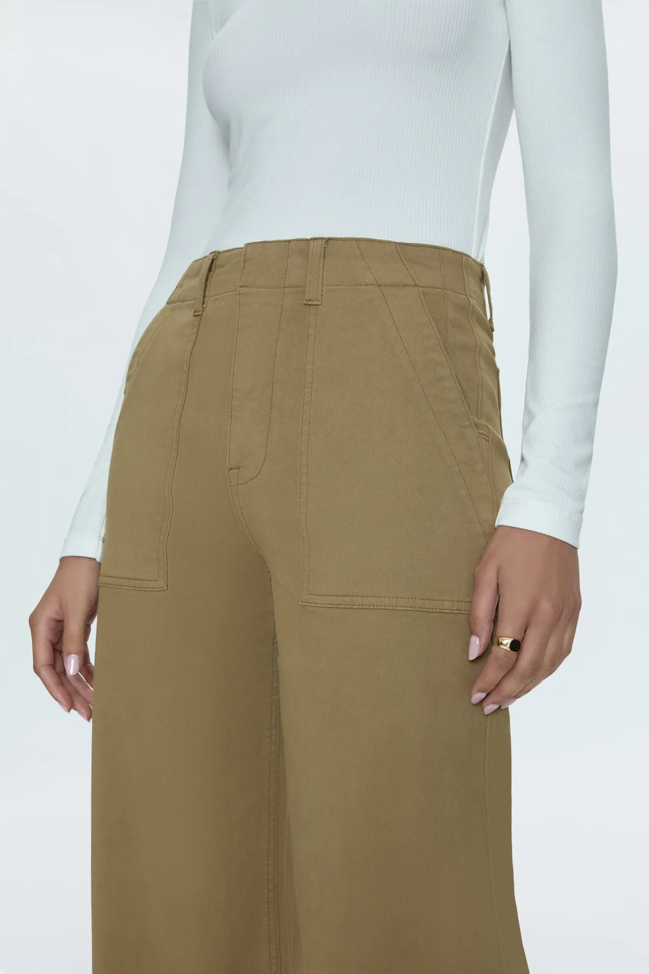 Nicole Wide Leg Pant - Khaki sold by pistola product image thumbnail 3