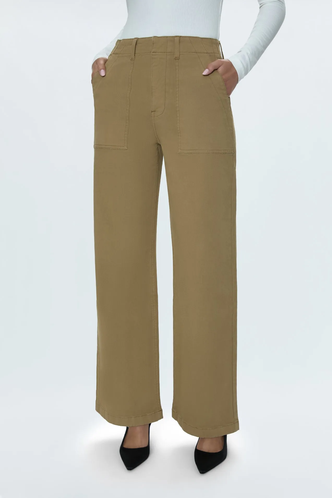 Nicole Wide Leg Pant - Khaki sold by pistola product image thumbnail 2