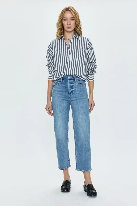 Cassie Crop Super High Rise Straight Jean - Cambridge Vintage sold by pistola