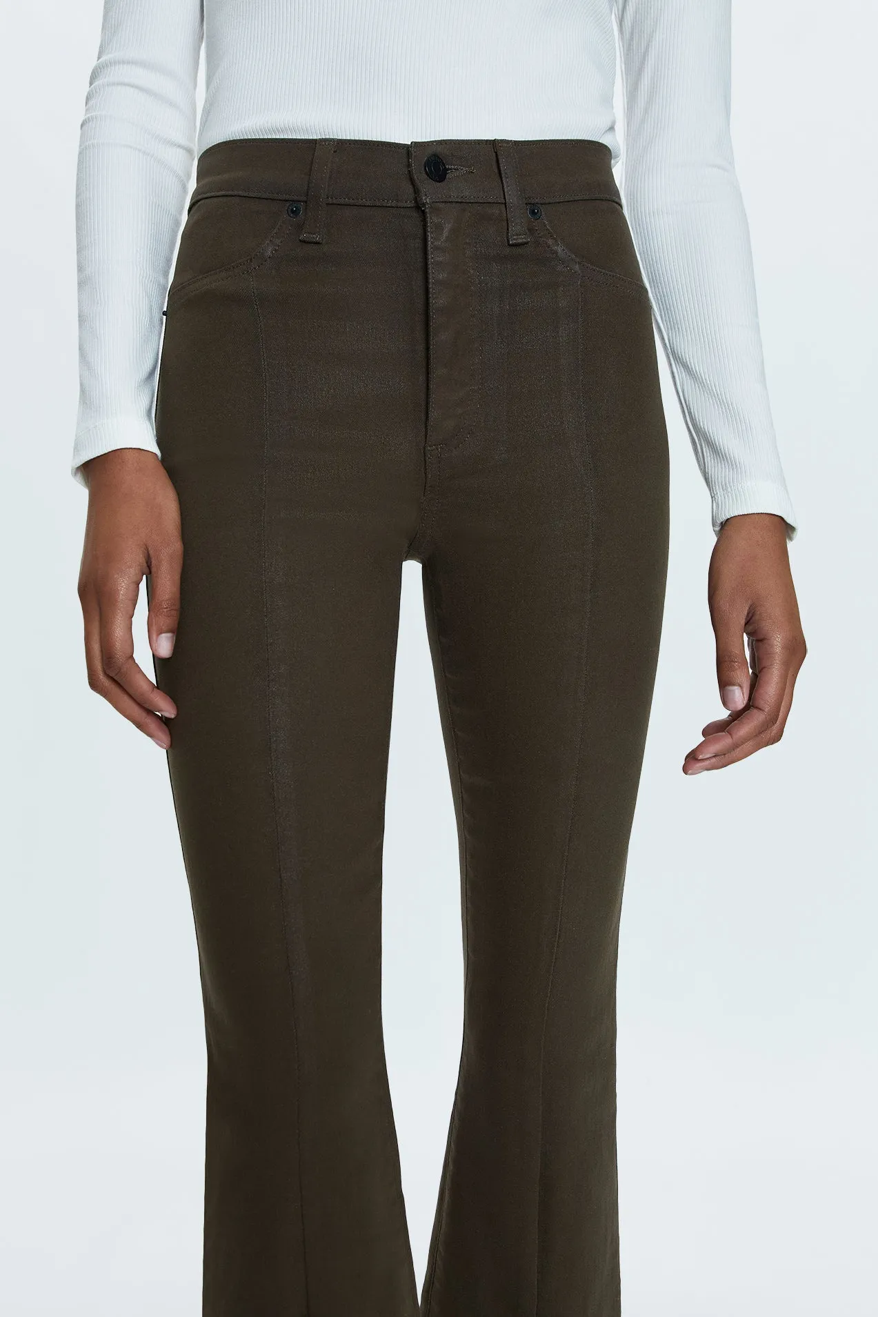 Lennon High Rise Boot Jean - Coated Palms sold by pistola product image thumbnail 3