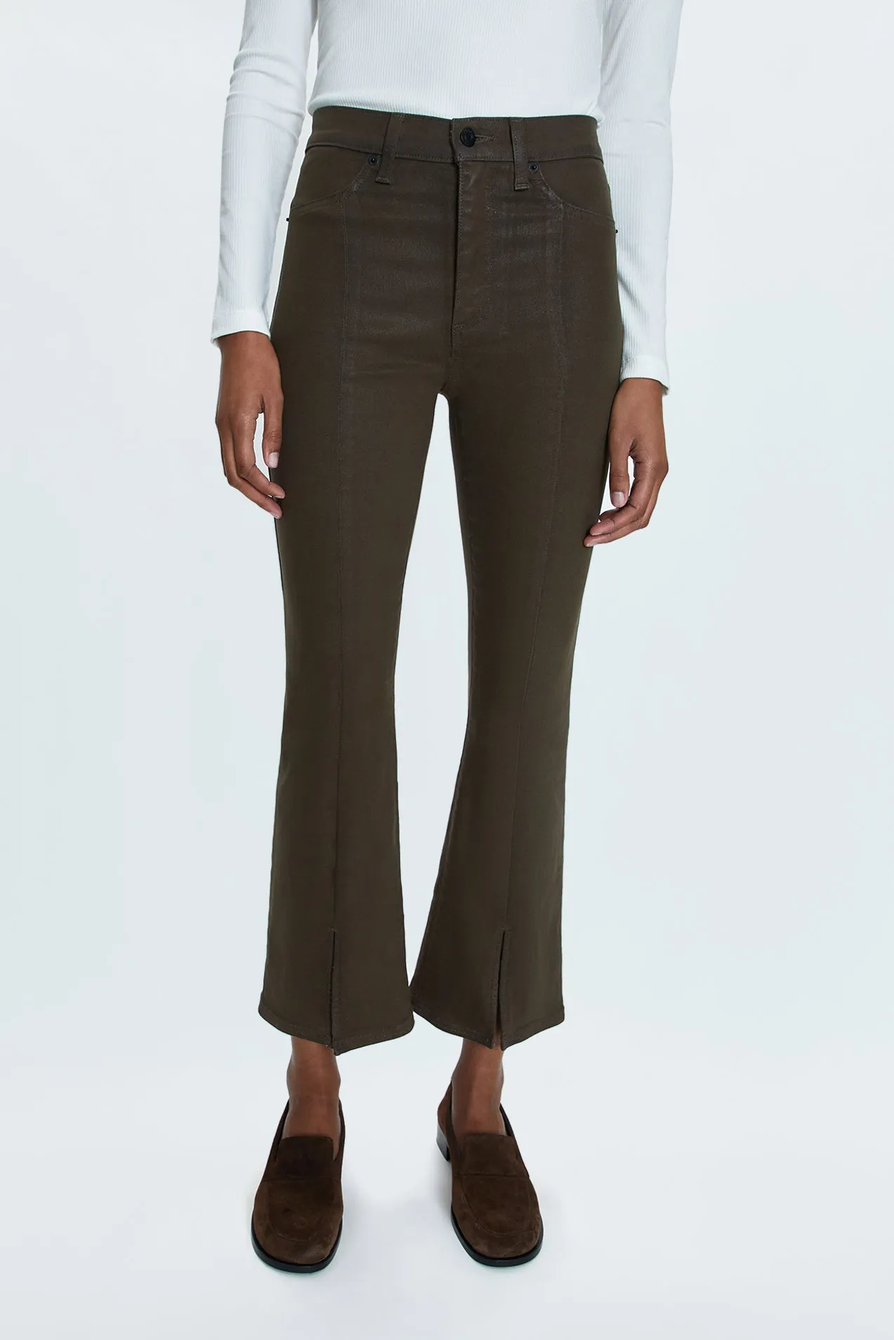 Lennon High Rise Boot Jean - Coated Palms sold by pistola product image thumbnail 2