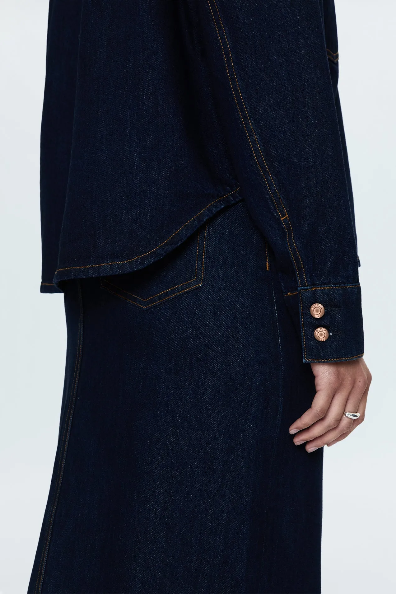 Mandy Denim Shacket - Countdown sold by Pistola product image thumbnail 4