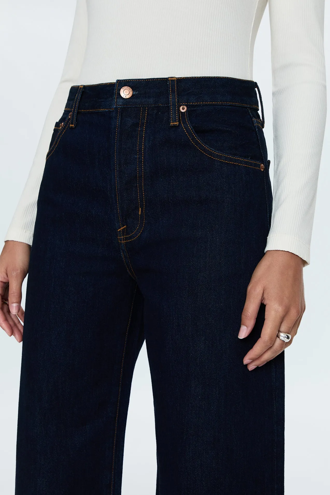 Ryder High Rise Cuffed Jean - Countdown sold by pistola product image thumbnail 3