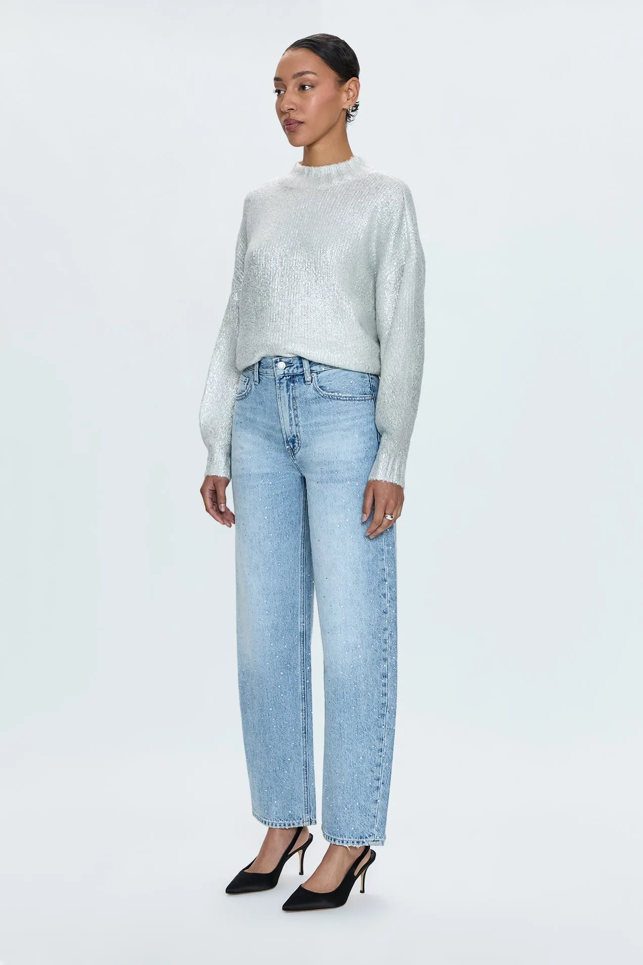 Wes High Rise Barrel Jean - Glitz sold by pistola product image thumbnail 5