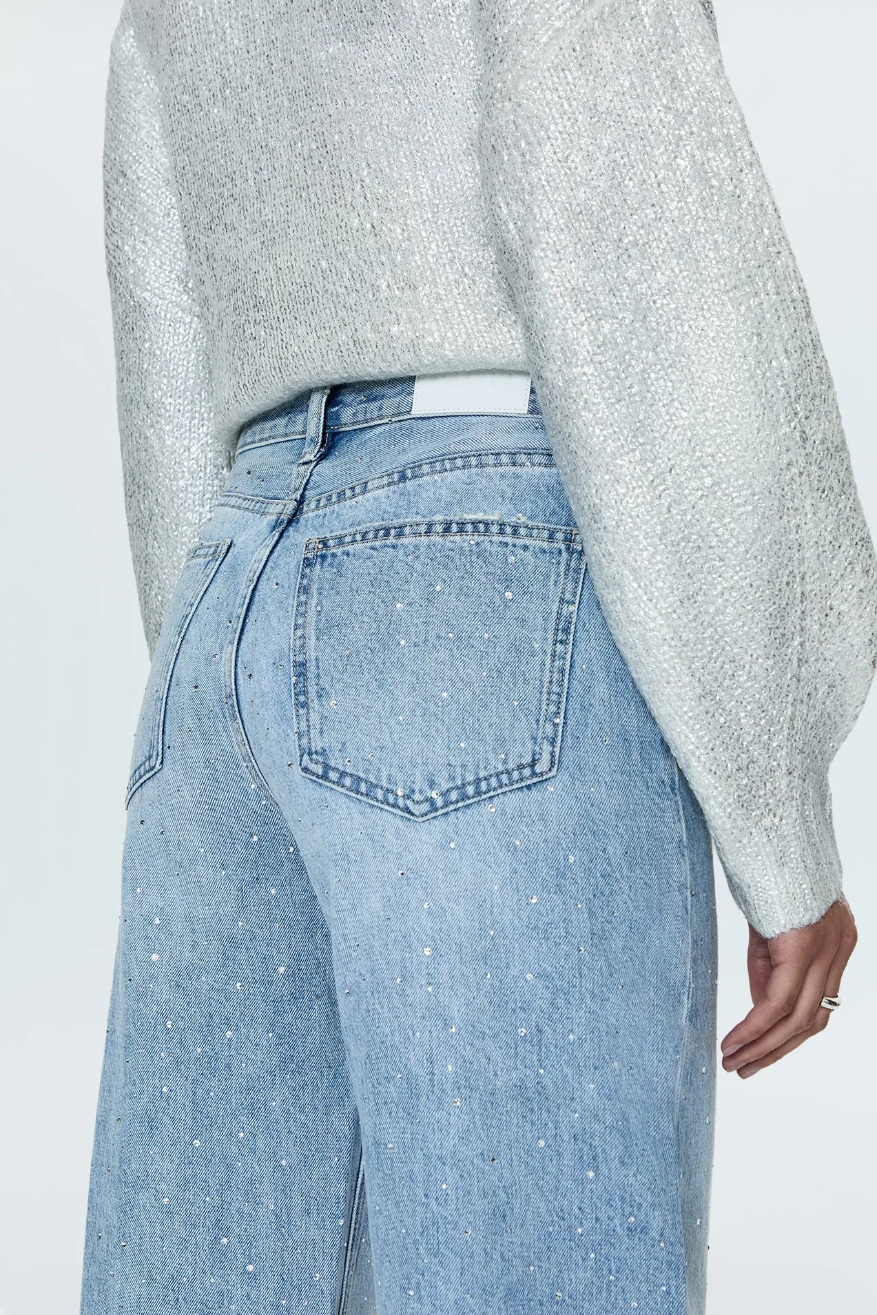 Wes High Rise Barrel Jean - Glitz sold by pistola product image thumbnail 3