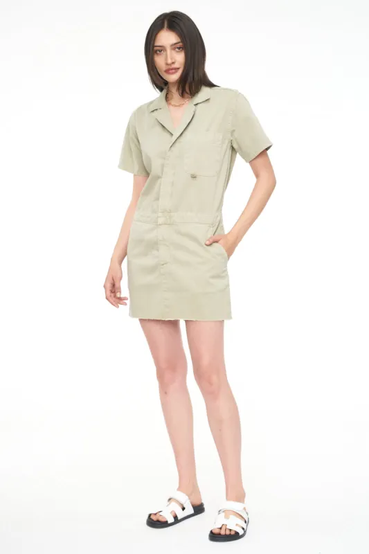 Diana Short Sleeve Dress - Pistachio sold by pistola