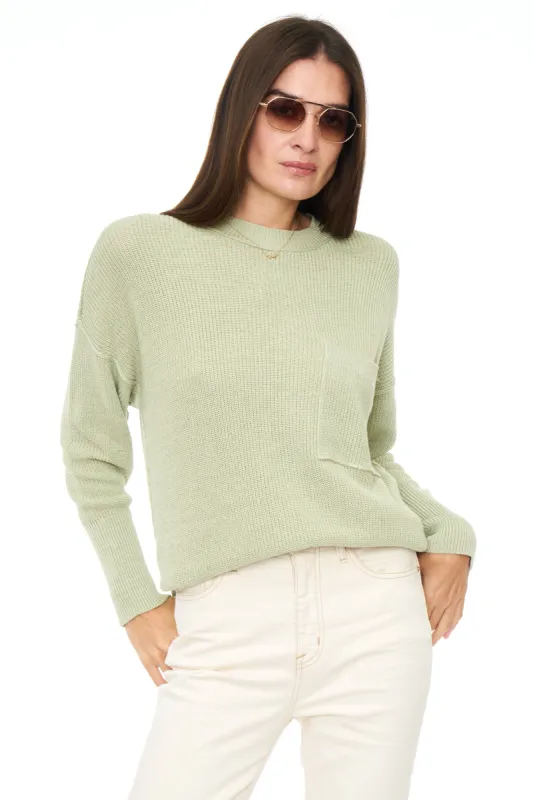 Darya Oversized Crewneck Pullover - Palm sold by pistola