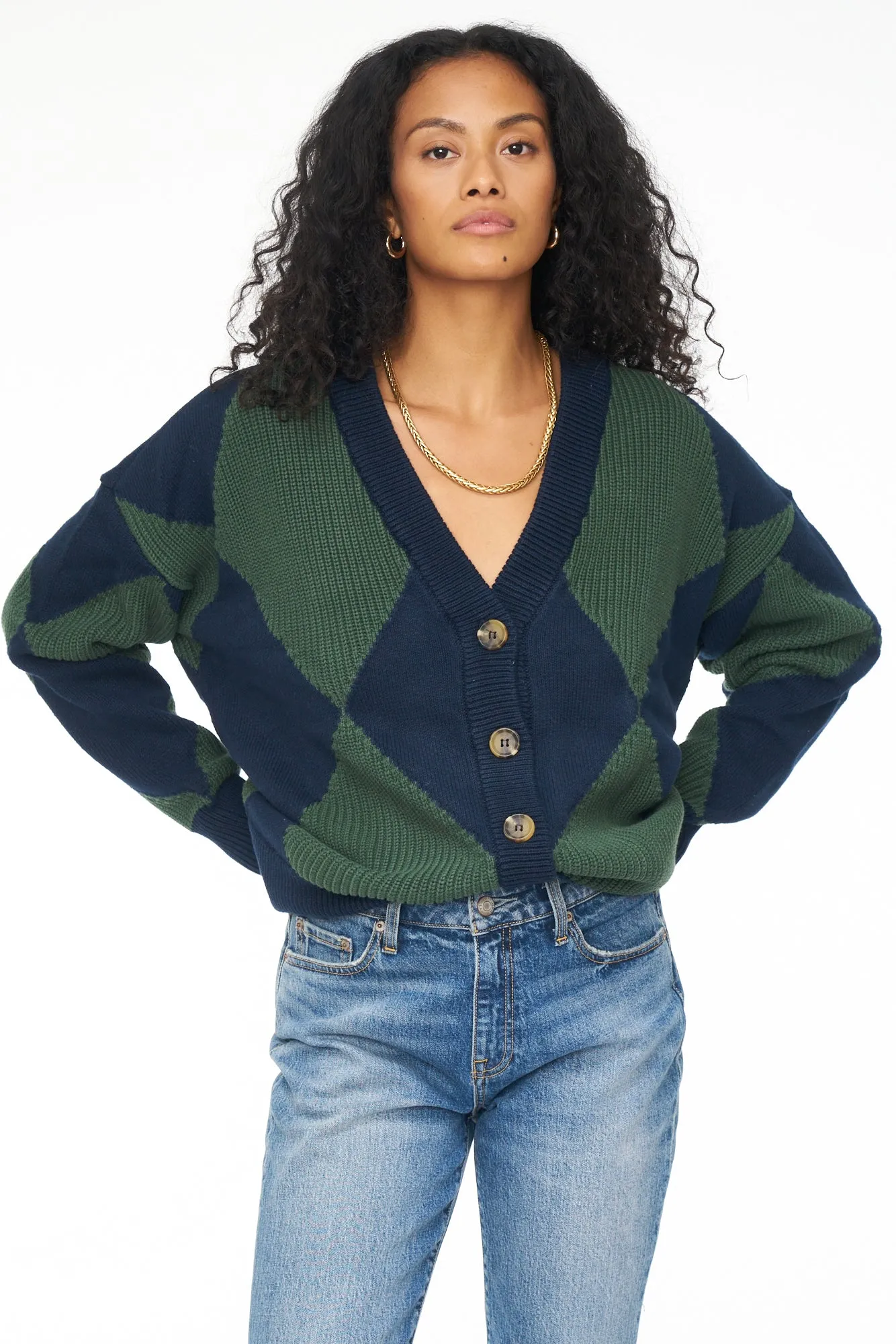 Evelyn Oversized Cardigan - Ivy Diamonds Play sold by pistola product image thumbnail 2