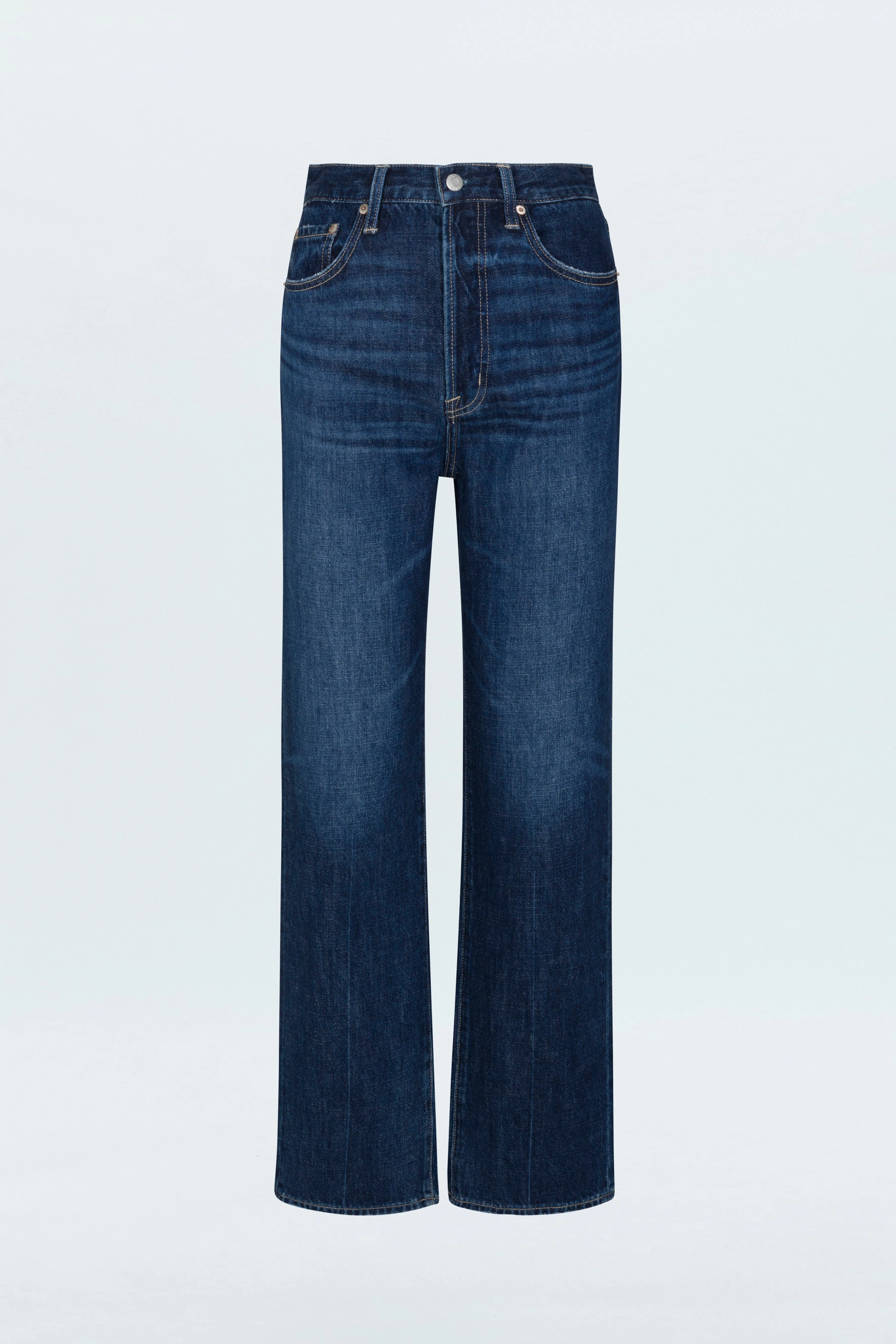 PETITE Cassie Super High Rise Straight Jean - Cultivate sold by Pistola