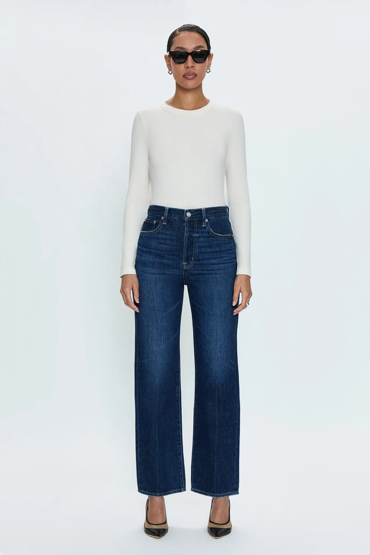 PETITE Cassie Super High Rise Straight Jean - Cultivate sold by Pistola product image thumbnail 2