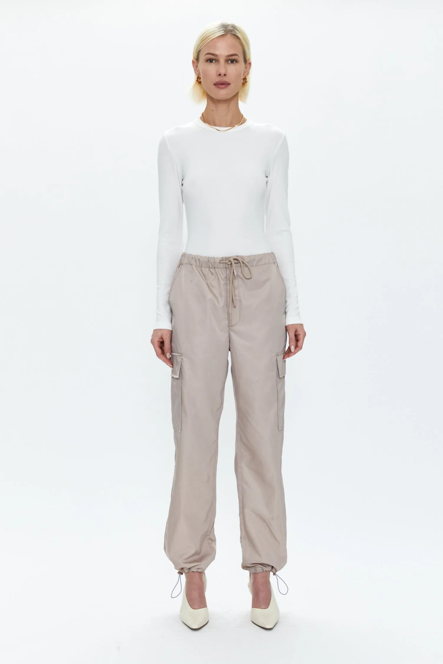 Bailey Long Sleeve Crew Neck Thong Bodysuit - Le Blanc sold by Pistola product image thumbnail 2