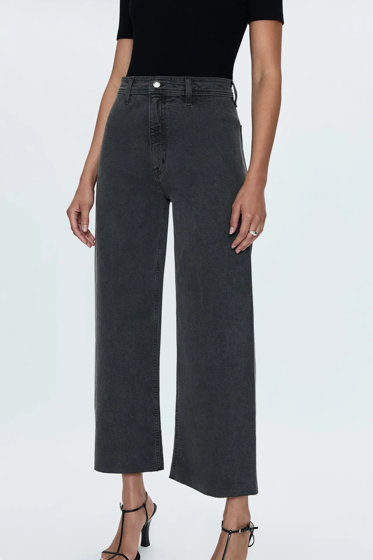 Penny High Rise Wide Jean - Antique Graphite sold by pistola product image thumbnail 2