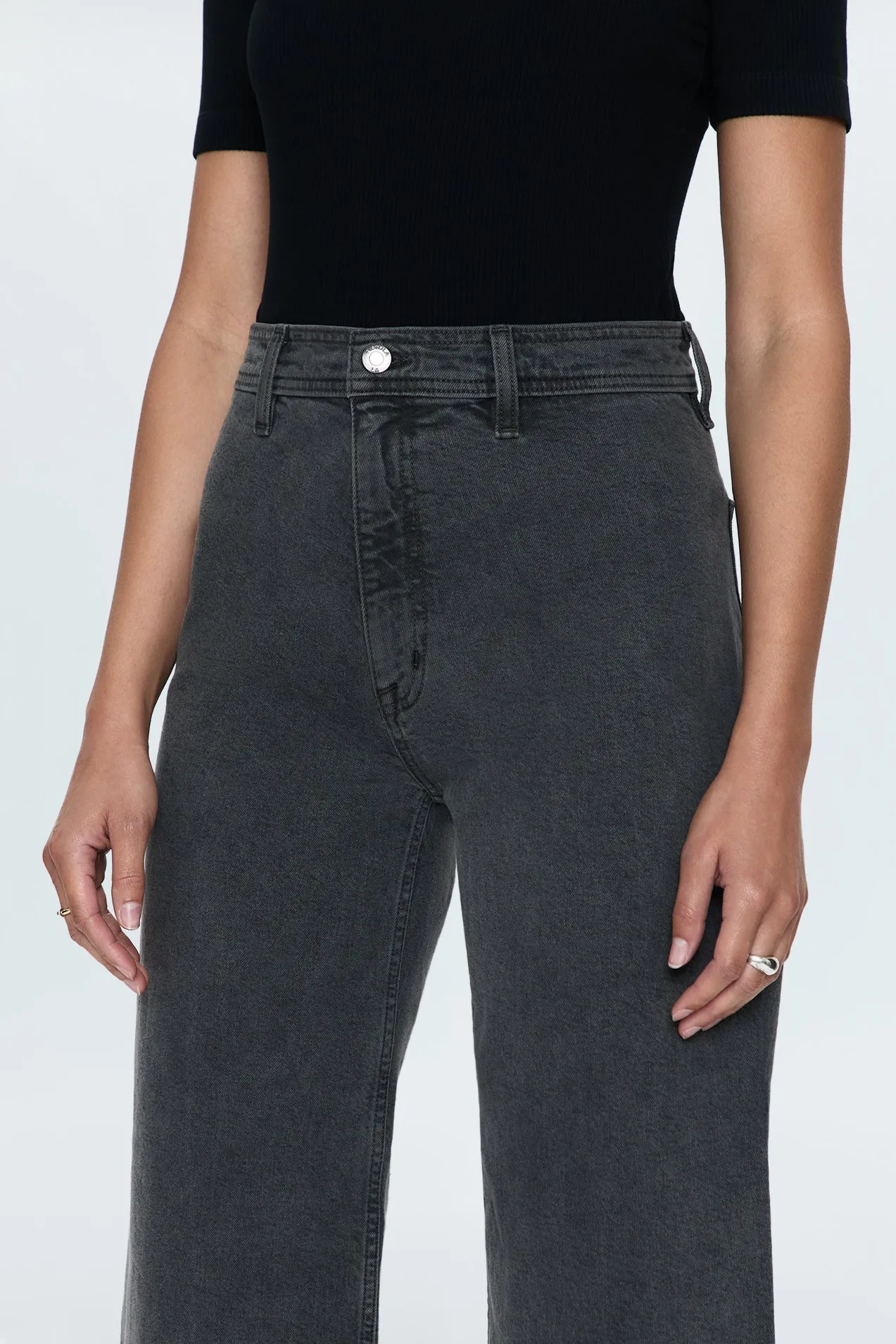 Penny High Rise Wide Jean - Antique Graphite sold by pistola product image thumbnail 3