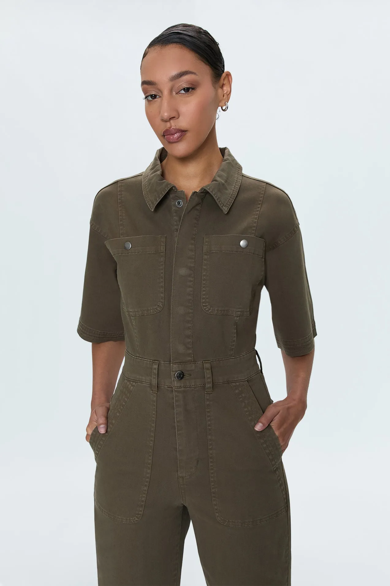 Bernice Jumpsuit - Deep Olive sold by Pistola product image thumbnail 2