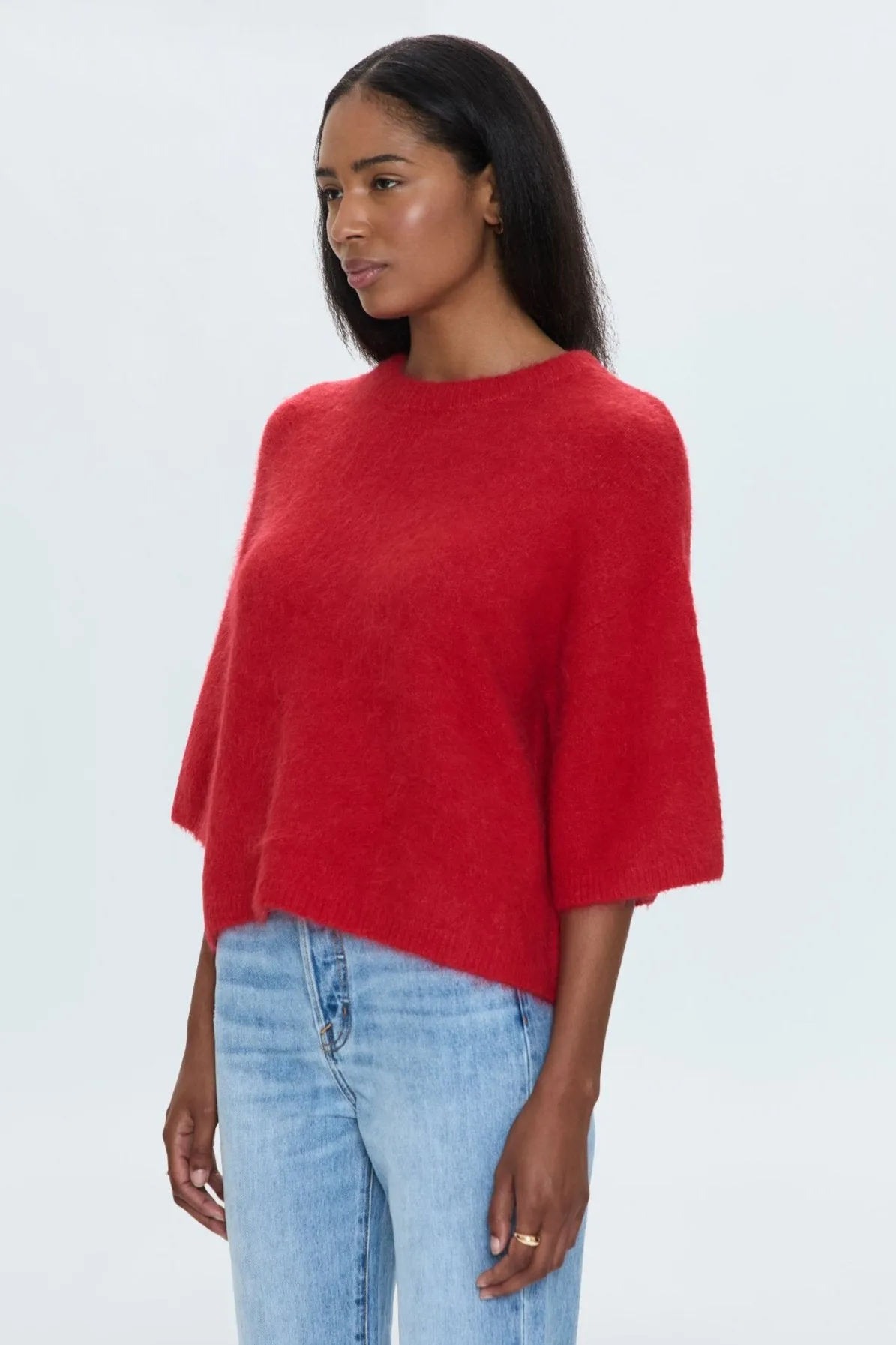 Micah Sweater Tee - Ruby sold by pistola product image thumbnail 4
