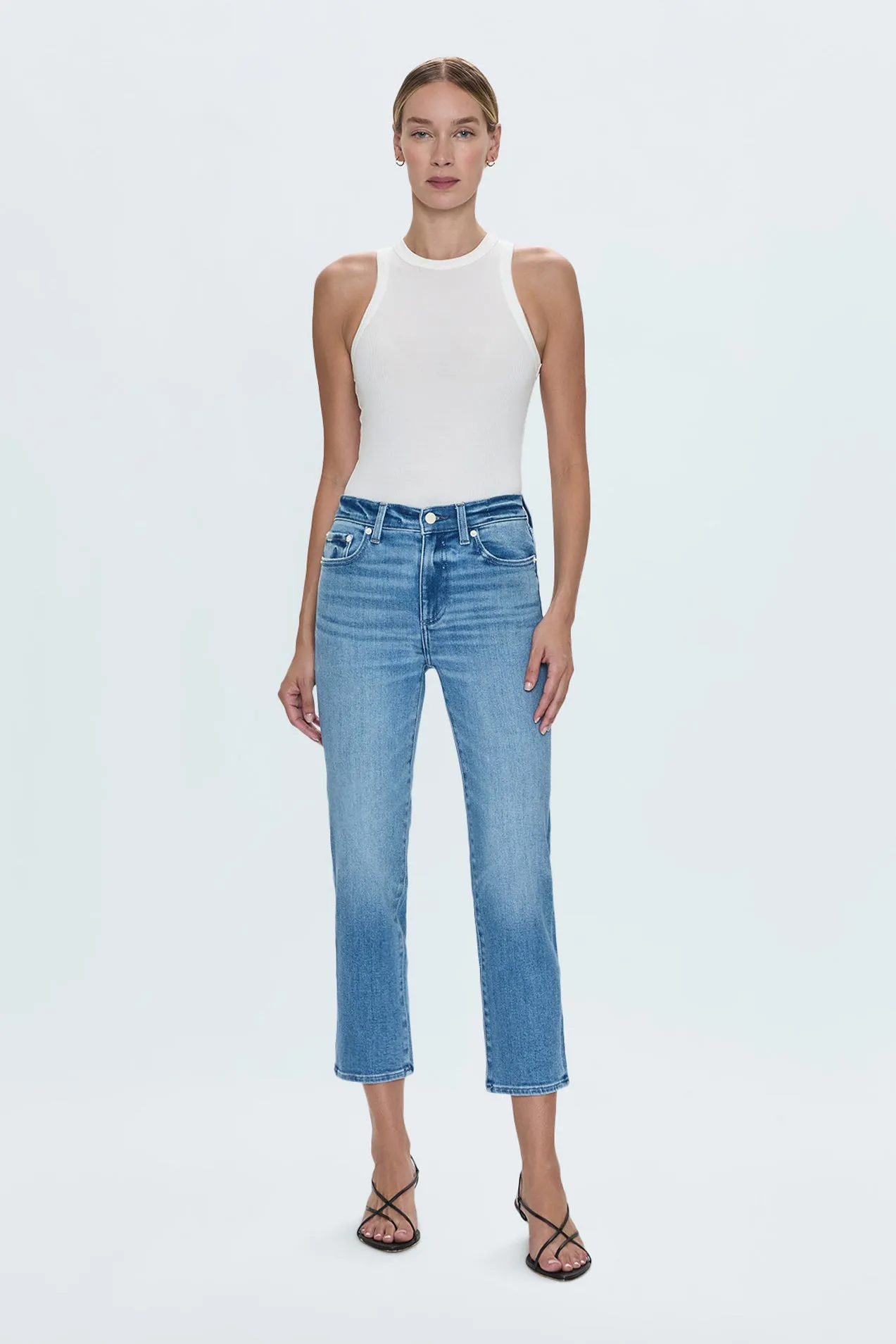 Monroe Crop High Rise Cigarette Jean - Hill sold by pistola