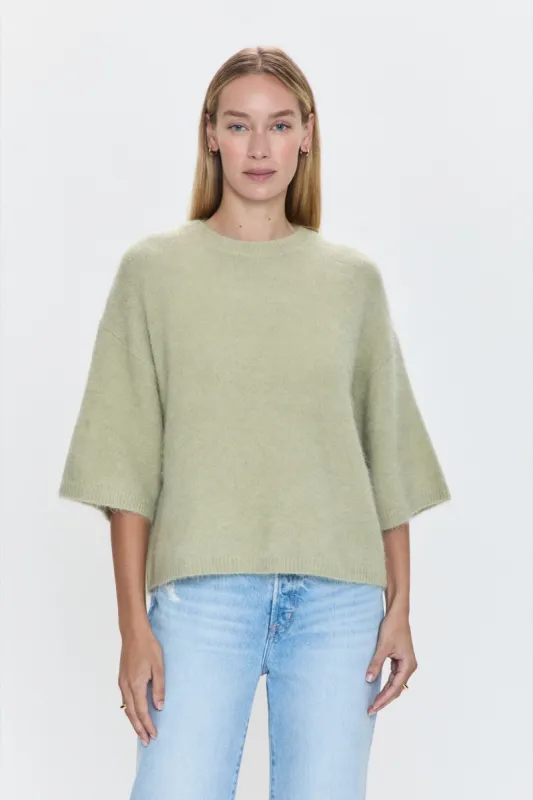 Micah Sweater Tee - Pistachio sold by Pistola
