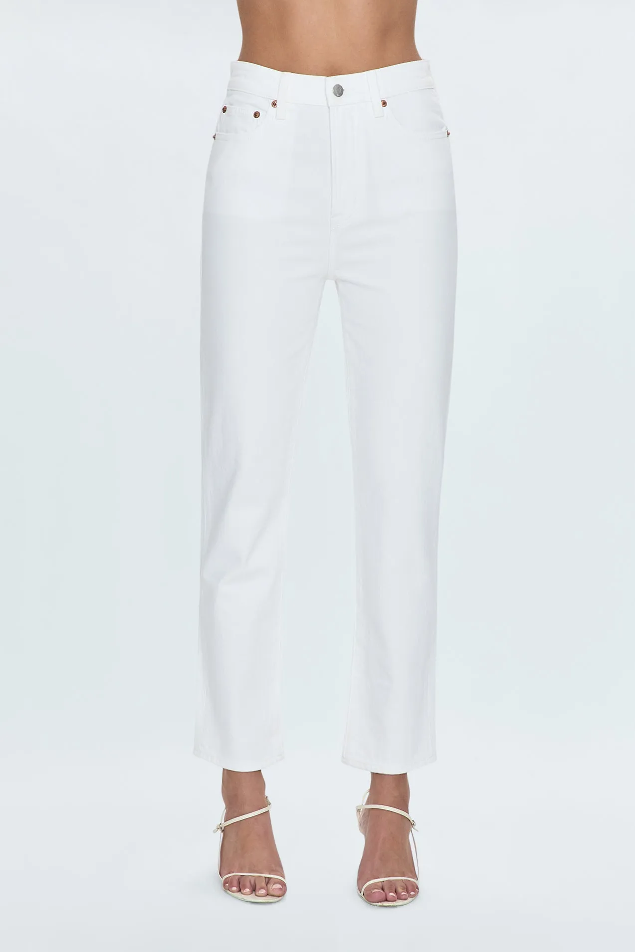 Bri High Rise Slim Straight Jean - Antique White sold by Pistola product image thumbnail 2