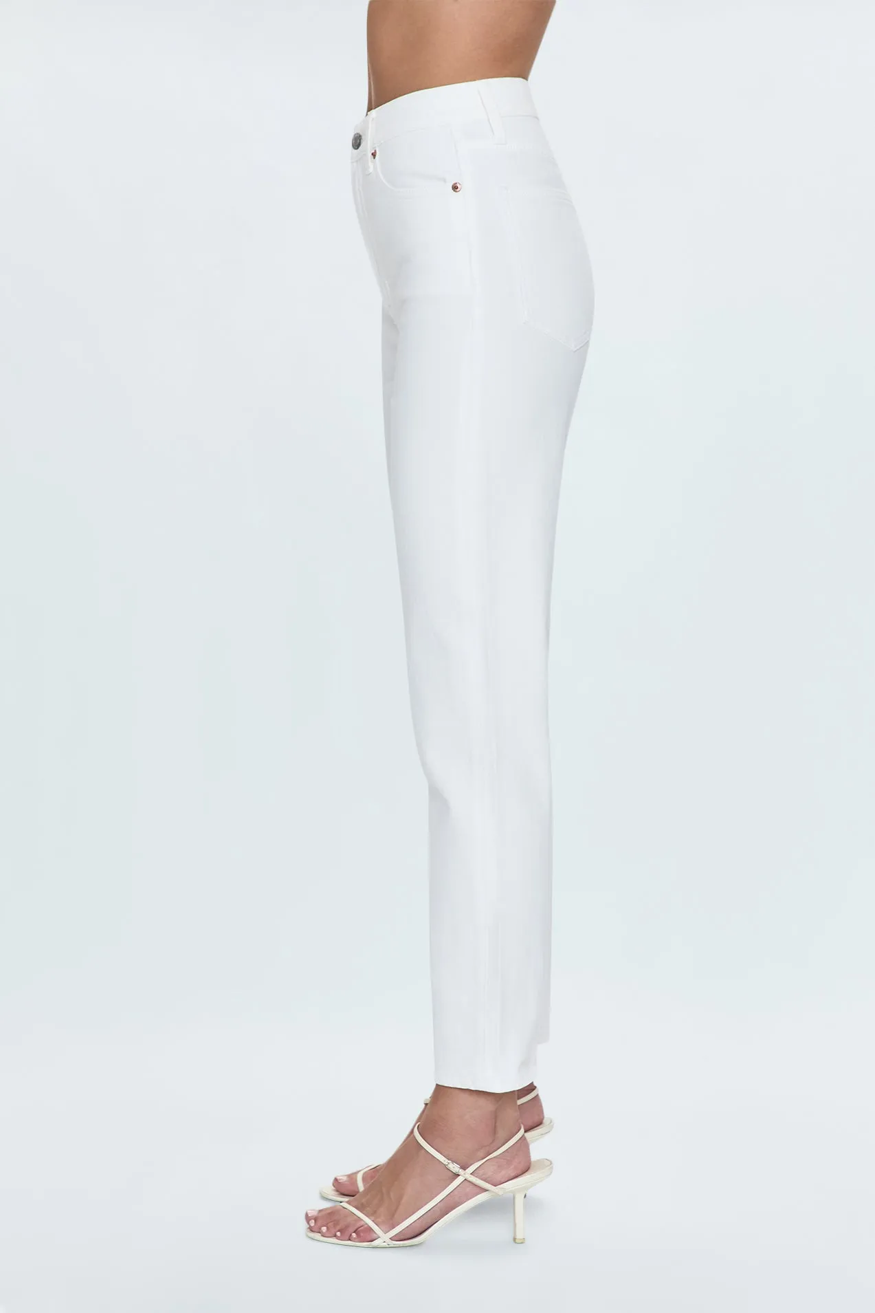 Bri High Rise Slim Straight Jean - Antique White sold by Pistola product image thumbnail 3